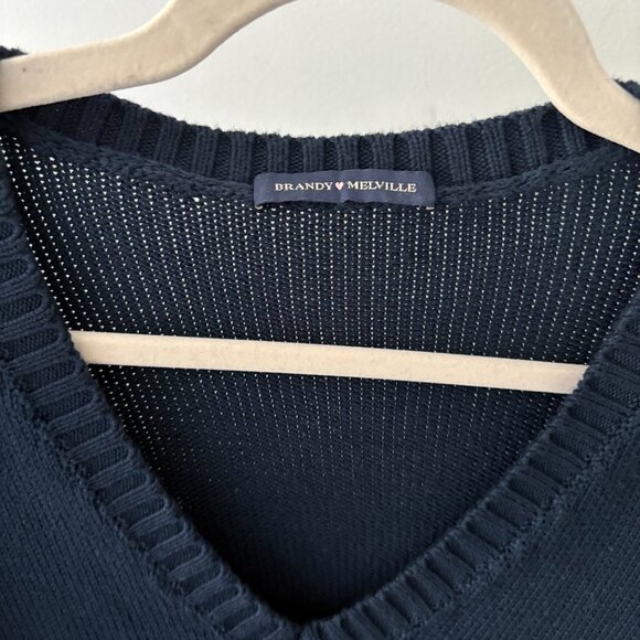 BRANDY MELVILLE Mollie V Neck Sweater - Picture 2 of 2